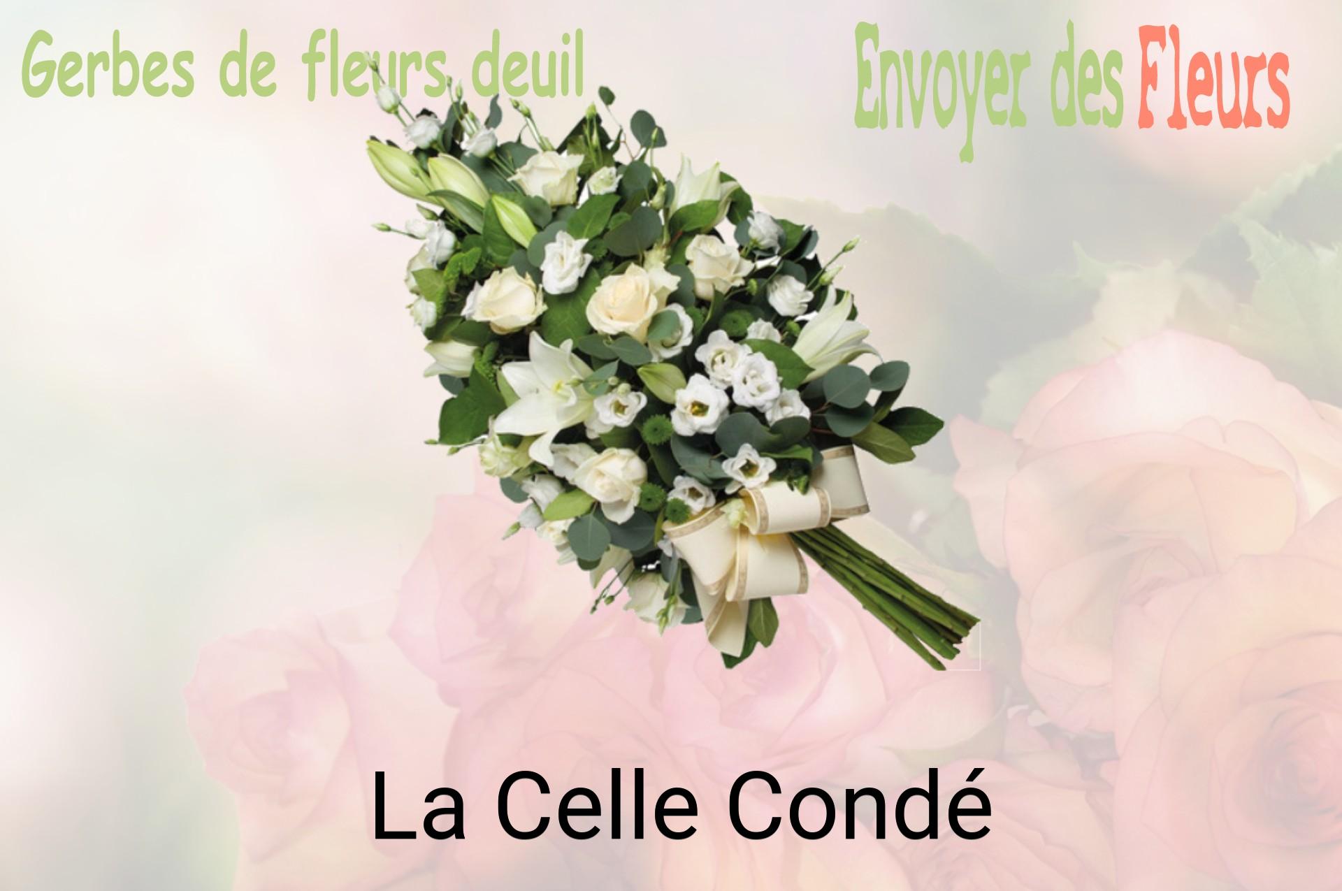 Gerbe de fleurs de deuil livrée à La Celle-Condé